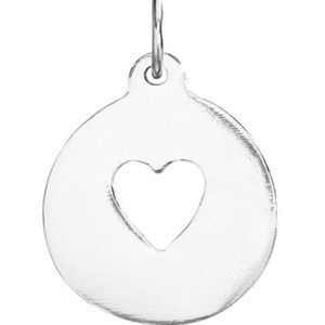 Sterling Silver Heart cutout necklace